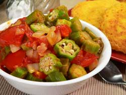Okra and Tomatoes Recipe : Taste of Southern image