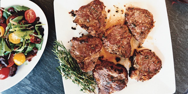 Herb Roasted Lamb Chops Recipe | Epicurious image
