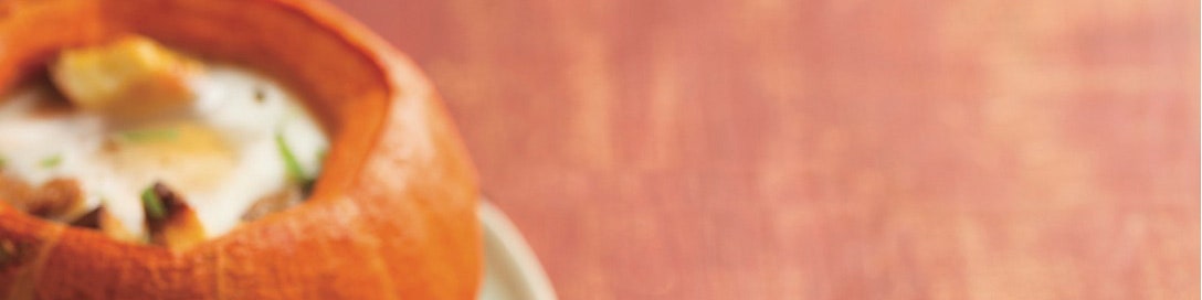 Baked Mini Pumpkin Pots Recipe | Epicurious image