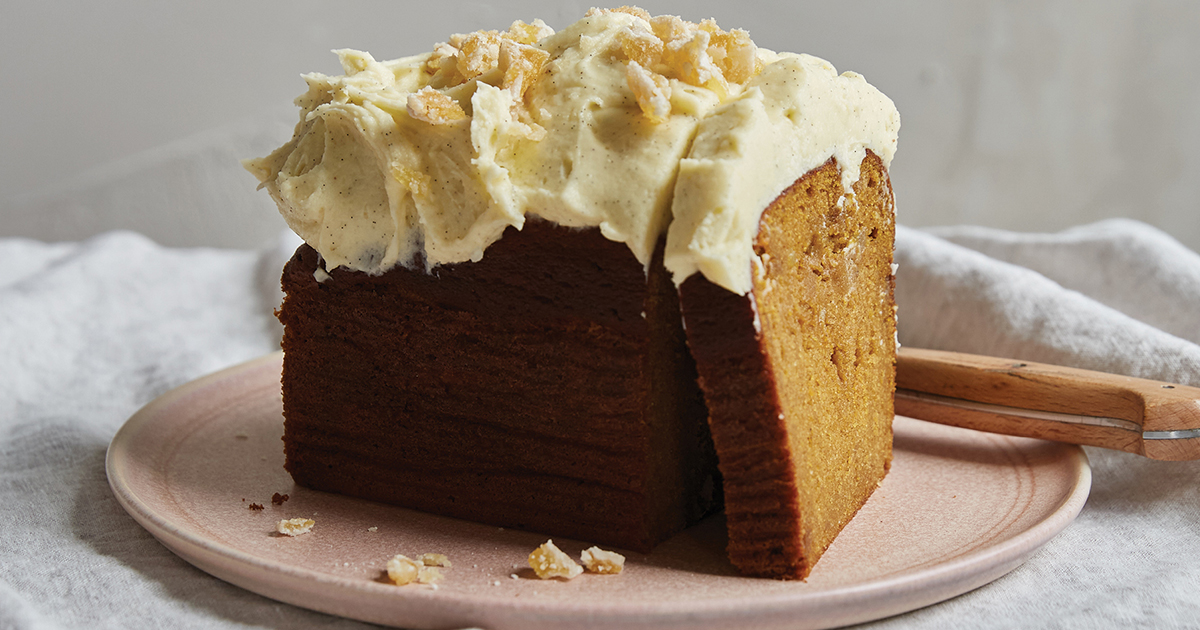 Spiced Sweet Potato Cake with Cream Cheese Frosting Recipe ... image
