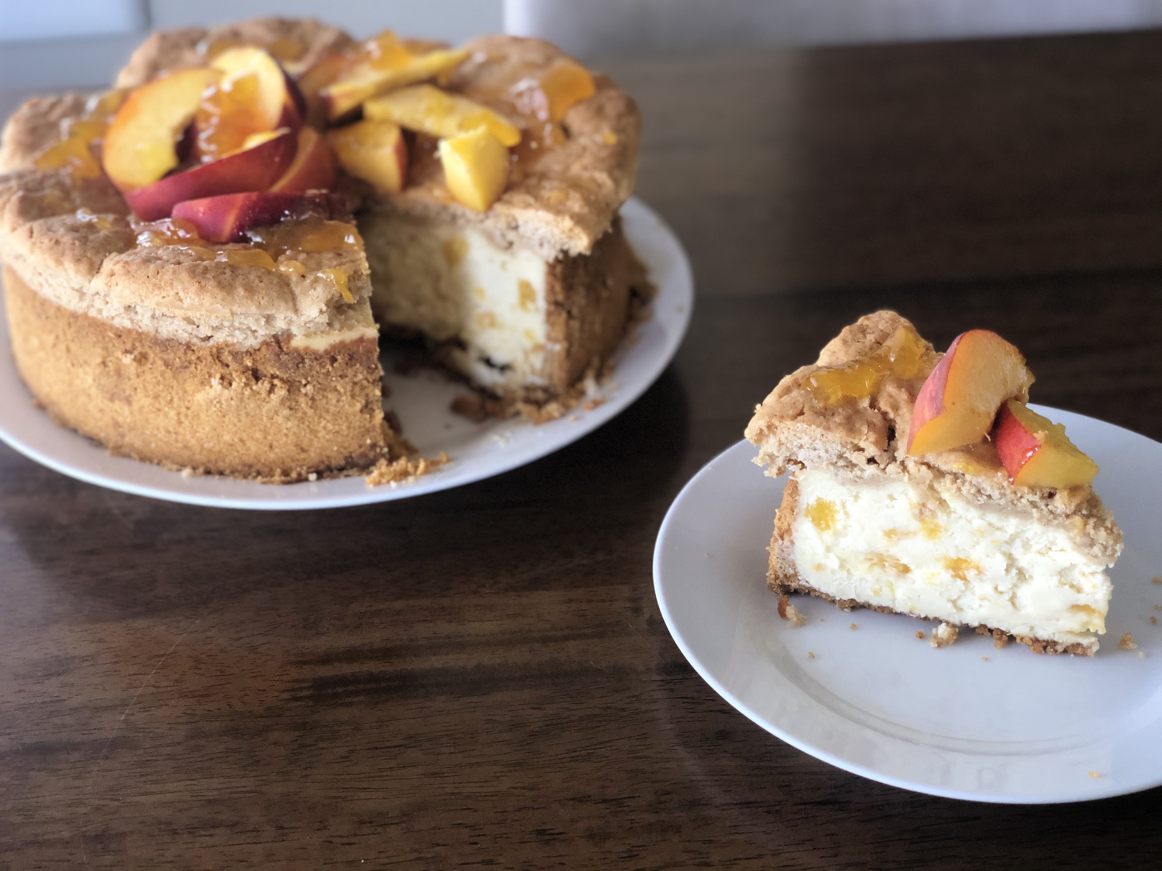 Peach Cobbler Cheesecake | Allrecipes image