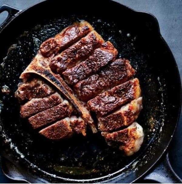 Cast-Iron Porterhouse Steak Recipe | Let there be Beef image