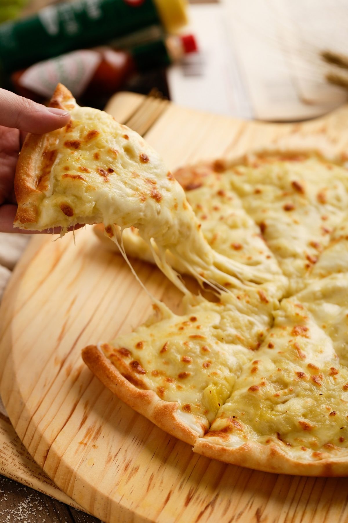 How Much Cheese On A Pizza - Slice Pizzeria image