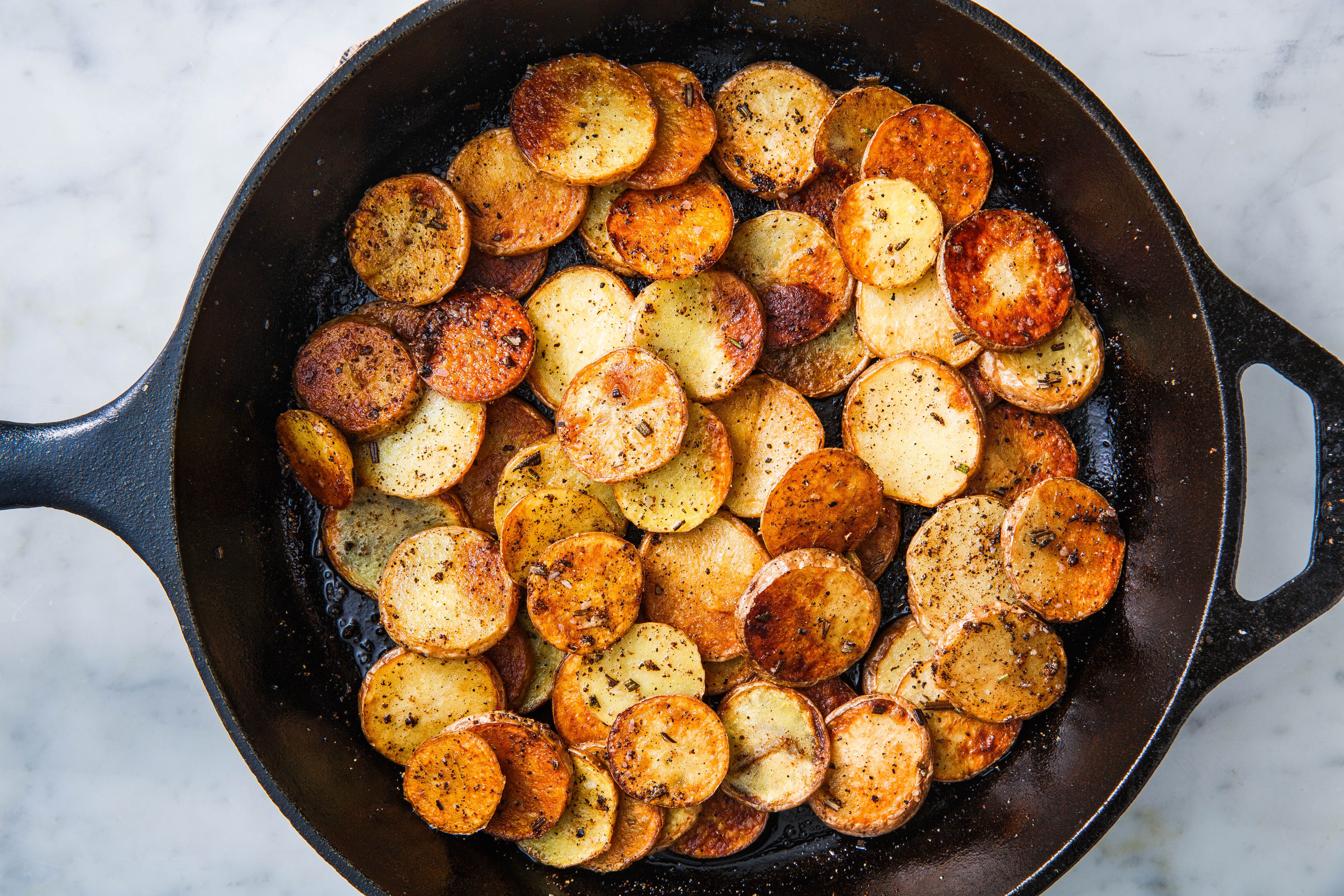Best Pan Fried Potatoes Recipe - How to Pan Fry Crispiest ... image