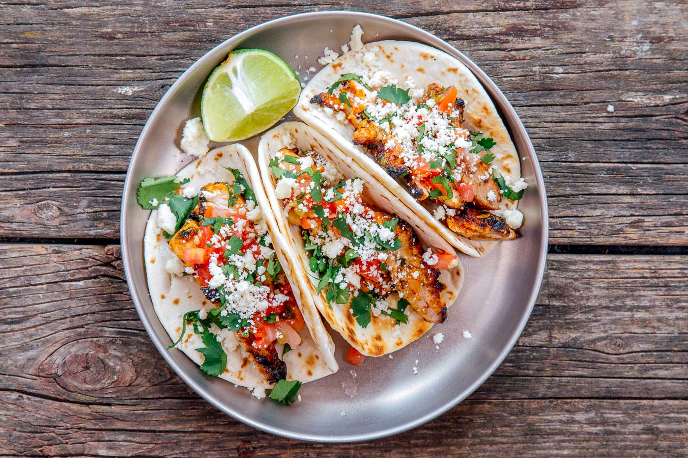 Cilantro & Lime Grilled Chicken Tacos - Fresh Off The Grid image