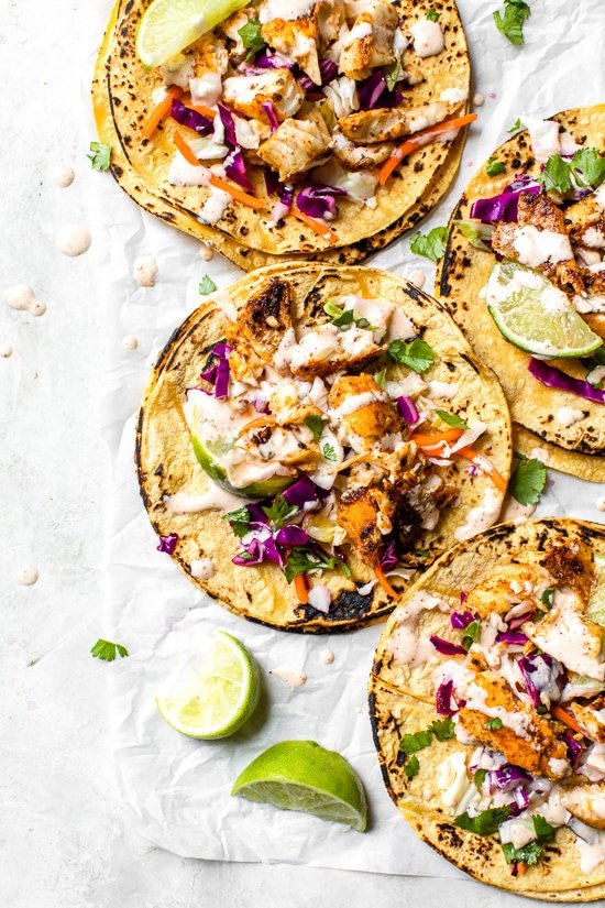 Healthy Cod Fish Tacos (Quick and Easy Recipe) - Skinnytaste image