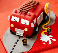 Fire engine cake recipe | BBC Good Food image