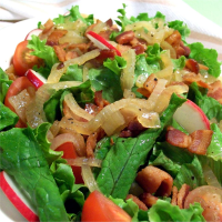 Lettuce with Hot Bacon Dressing Recipe | Allrecipes image