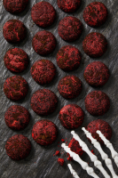 Best Black and Red Crinkle Cookies Recipe - How to Make ... image