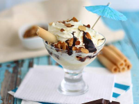 Dame blanche, a sweet ice cream, Recipe Petitchef image