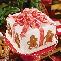 Gift Box Cake Recipe | MyRecipes image
