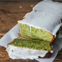 Matcha Pound Cake with Almond Glaze Recipe | Food & Wine image