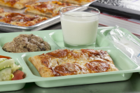 School Lunch Pizza Recipe | MrFood.com image