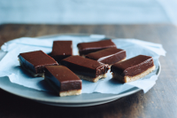 Chocolate Dulce de Leche Bars Recipe | Epicurious image