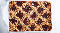 Linzer Crumble Pie with Cranberry-Raspberry Jam Recipe ... image