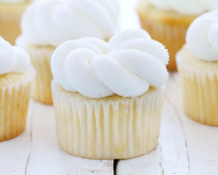 Elegant White Cupcakes - i am baker image