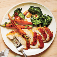 Manhattan-Glazed Chicken Recipe | MyRecipes image