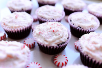 Chocolate Cupcakes with Peppermint Frosting image