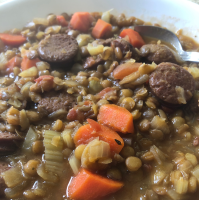 Lentil and Smoked Sausage Soup Recipe | Allrecipes image