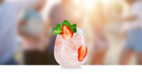 Strawberry Spritz Recipe - Malibu Rum Drinks image