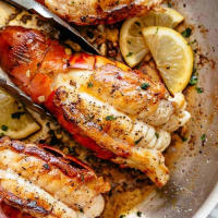 Butter Seared Lobster Tails | Punchfork image
