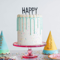 Confetti Birthday Drip Cake Recipe: How to Make It image