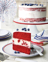 Red Velvet Ice Cream Cake Recipe | Southern Living image