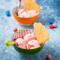 Bubble Gum Ice Cream - A Great Pink Dessert | Greedy Gourmet image