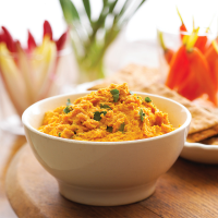 Carrot Hummus Recipe | EatingWell image