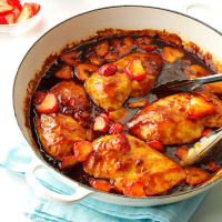 Barbecued Strawberry Chicken Recipe: How to Make It image