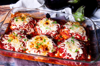 Cheesy Eggplant Parmesan | Just A Pinch Recipes image