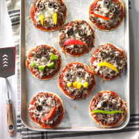 Jack-o'-Lantern Pizzas Recipe: How to Make It image