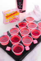 Pink Starburst Jello Shots - myheavenlyrecipes.com image