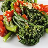 Broccoli Rabe with Roasted Peppers Recipe | Allrecipes image