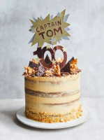 Capt. Tom Moore's coffee and walnut birthday cake image