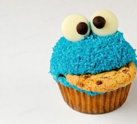 Cookie Monster Cupcakes | BBC Good Food image