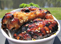 Sweet Soy-Glazed Chicken Wings Recipe - Food.com image