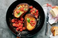 Savory French Toast With Cherry Tomatoes and Basil Recipe ... image