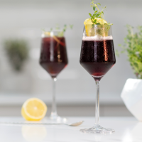 Red Wine Spritz - Low Calorie Cocktail Ideas image