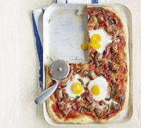 Full English pizza recipe | BBC Good Food image