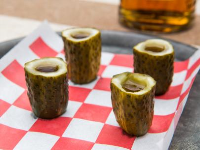 Pickleback Shots Recipe | Food Network image