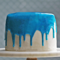 Blue Drip 'Boxed' Cake Recipe by Tasty image