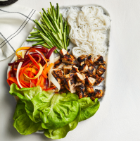 Cool and Crunchy Chicken Lettuce Wraps Recipe | Real Simple image