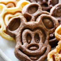 Mickey Waffles Three Ways - Magical Treats at Home image