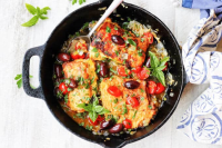 Pan Fried Haddock Mediterranean Style - Eating European image