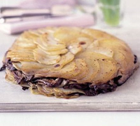 Wild mushroom & potato cake recipe | BBC Good Food image