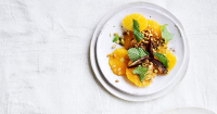 Oranges with dates, nuts, mint and quatre-épices recipe ... image