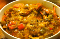 Eggplant Stew with Blue Crabs | Caribbean Green Living image