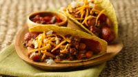 Chili Dog Tacos Recipe - BettyCrocker.com image