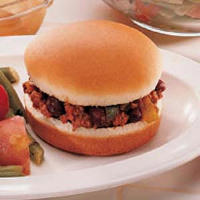 Chili Burgers Recipe: How to Make It - Taste of Home image